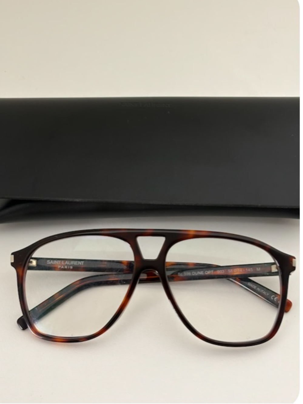 Saint Laurent Tortoiseshell Brown Optical Frames
